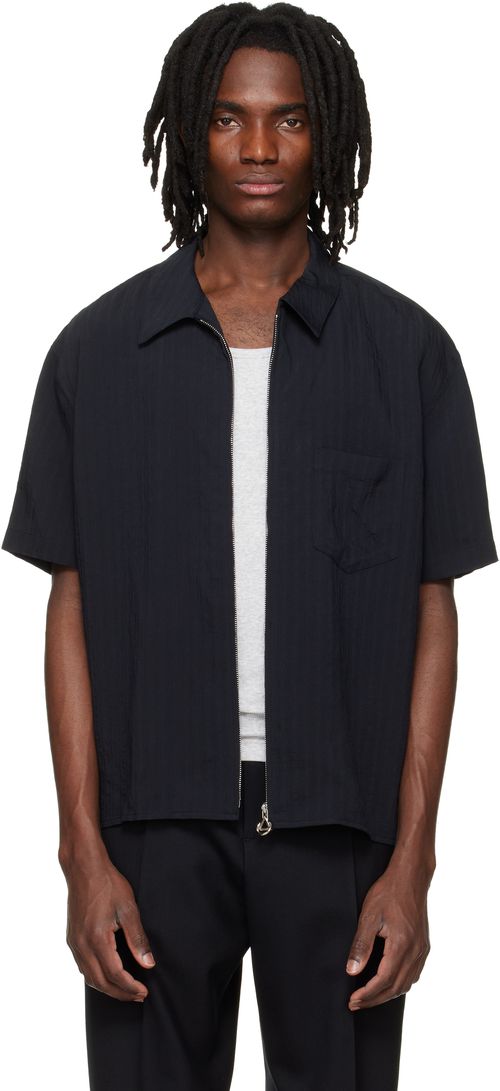 Black Zip Shirt