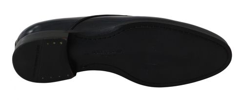 Leather Dress Derby — Navy
