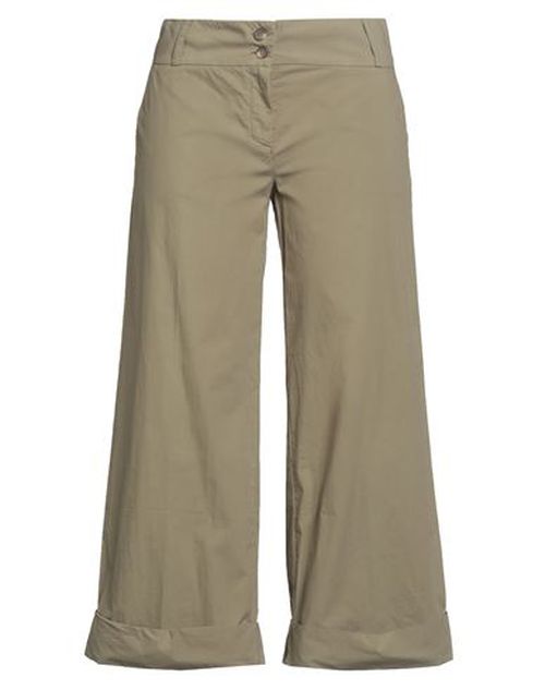 Woman Pants Military green Size 4 Cotton
