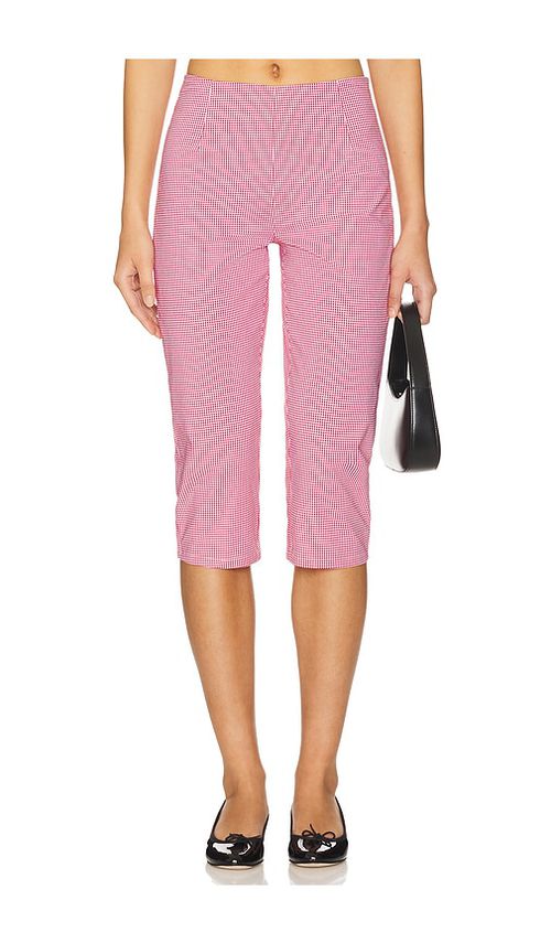 MORE TO COME Drea Capri Pant in Red.  S. Also in L