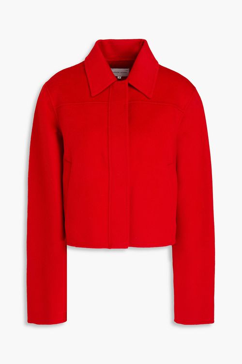 Zhanna wool and cashmere-blend felt jacket - Red - FR 42