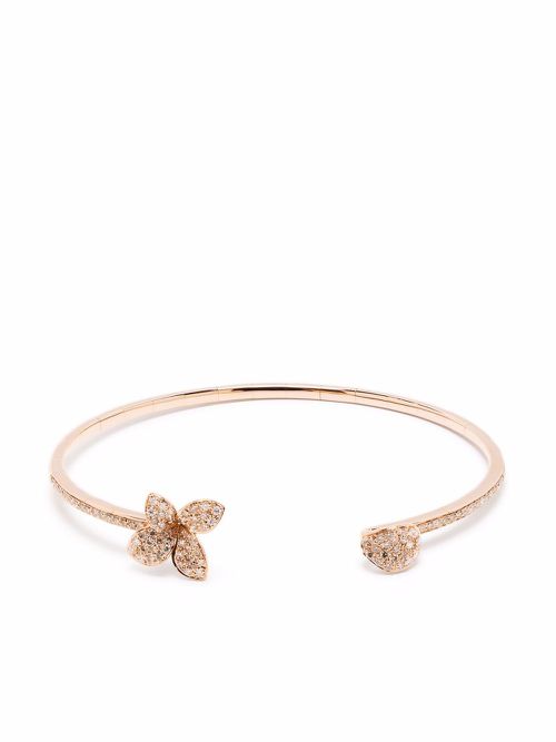 18kt rose gold Petit Garden diamond bracelet - Pink