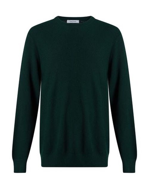 Man Sweater Dark green Size 46 Virgin Wool