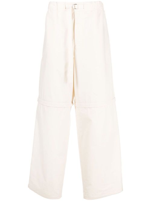 Detachable-legs cotton trousers - Neutrals