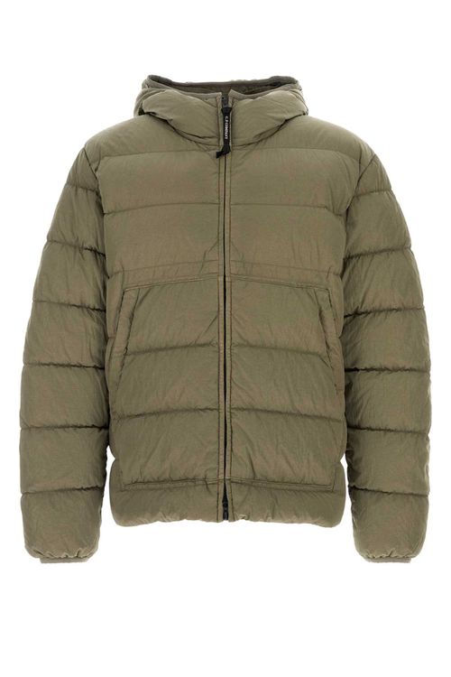 C. P. Company Army Green Nylon Down Jacket