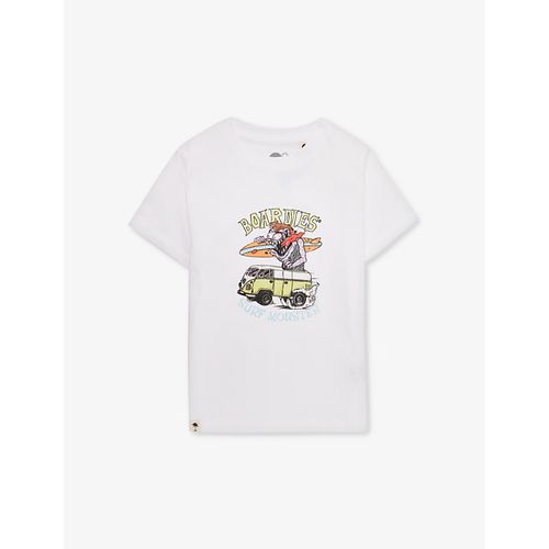Boys White Kids Surf Monster Graphic-print Organic Cotton-jersey T-shirt 3-13 Years 5-6 Years