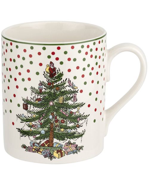 Set of 4 Christmas Tree Mugs