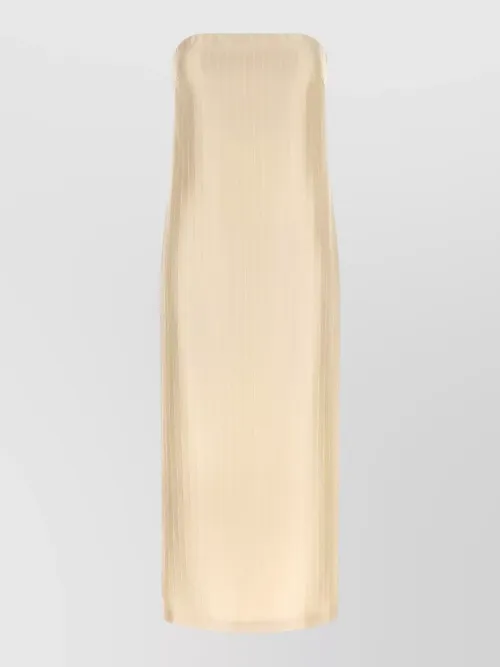 Loulou Studio - giulia strapless midi skirt fitted slit