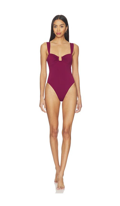 Away That Day Cannes One Piece in Burgundy. - XS also in S, M, L, XL/1X