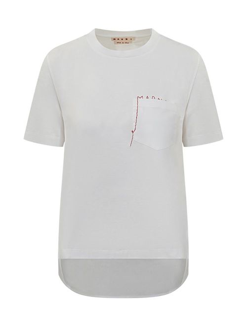 T-Shirt With Embroidered Pocket