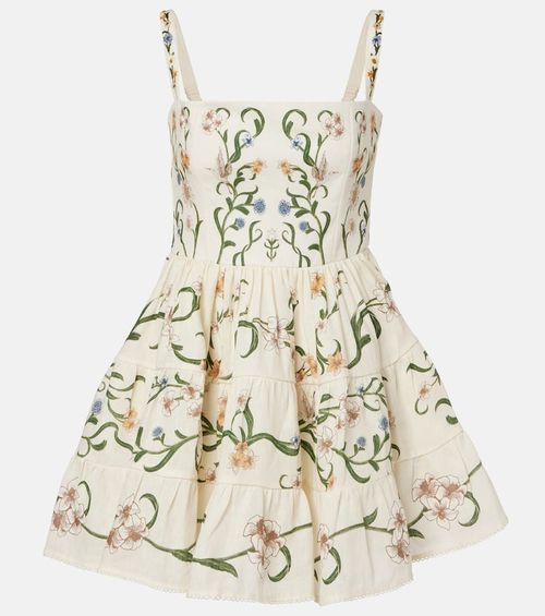 Lima Laguna floral linen minidress