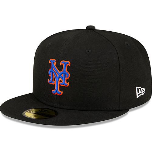 Men's  Black New York Mets Authentic Collection Alternate On-Field 59FIFTY Fitted Hat