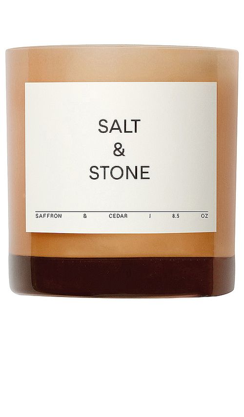 SALT & STONE Saffron & Cedar Candle in Beauty: NA