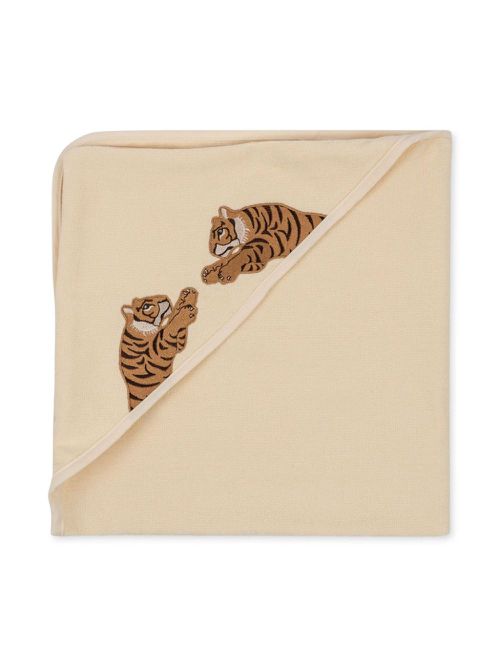 Graphic-print bath towel - Neutrals