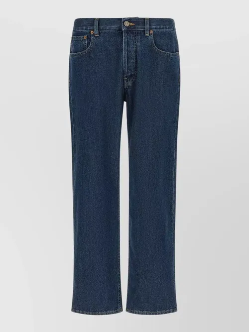 Valentino Garavani - vgold denim jeans five pocket design