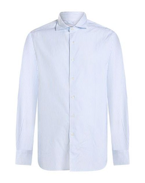 Man Shirt Azure Size 15 Cotton