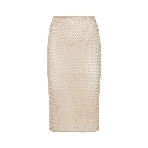 Cotton Mesh Skirt
