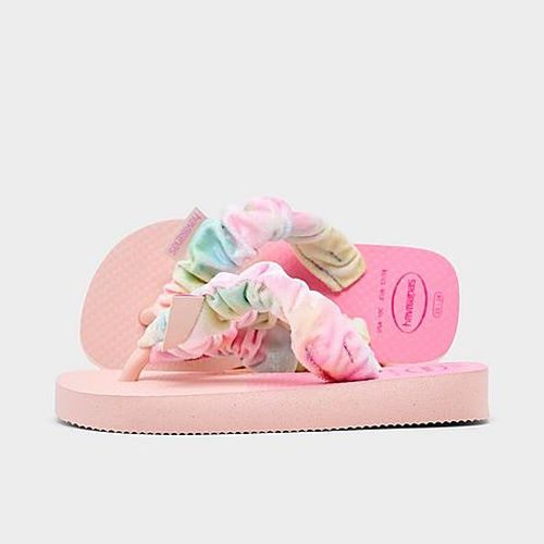 Girls' Little Kids Fluffy Flip-Flops in Ballet Rose