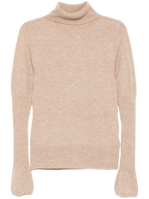 Cashmere Puff Sleeve Knit top - Neutrals