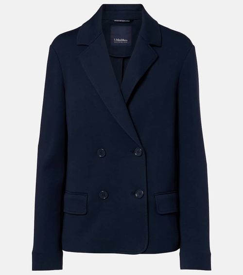Badia double-breasted cotton-blend blazer