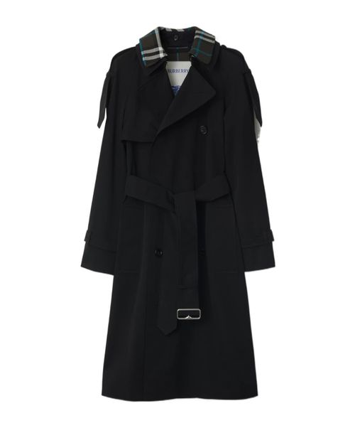 Detachable-collar trench coat