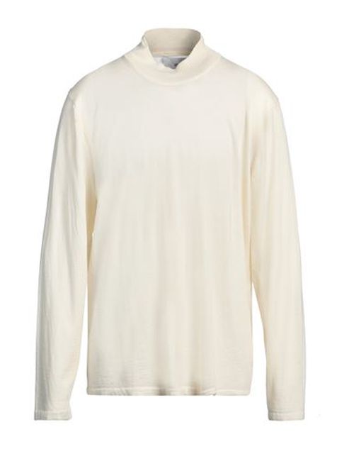 Man Turtleneck Ivory Size 3 Wool, Silk