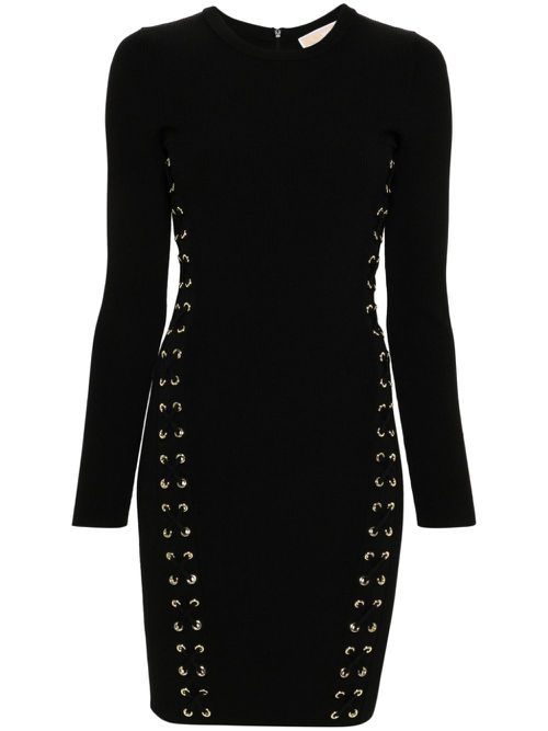 Drawstring detail dress - Black