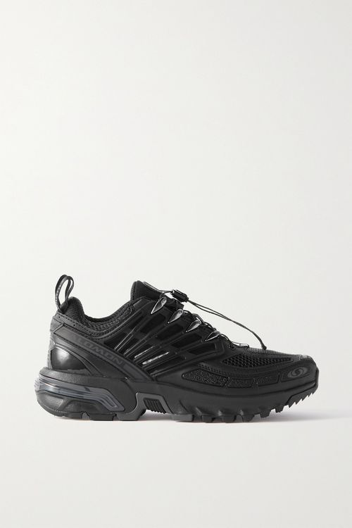 Acs Pro Advanced Rubber-trimmed Mesh Sneakers - Black