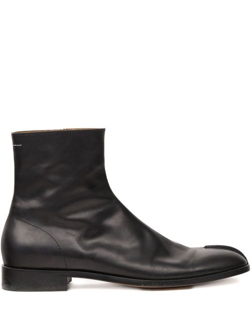 Leather ankle boots - Black