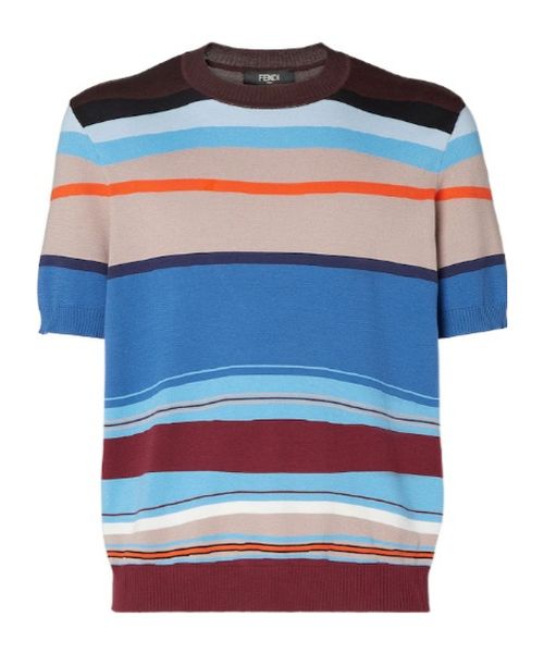 Venetian Stripe Knit T-Shirt