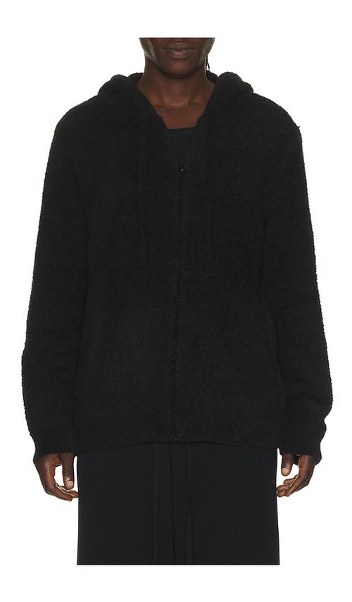 Barefoot Dreams Cozychic Zip Up Hoodie in Black. L. Also in M, S, XL/1X