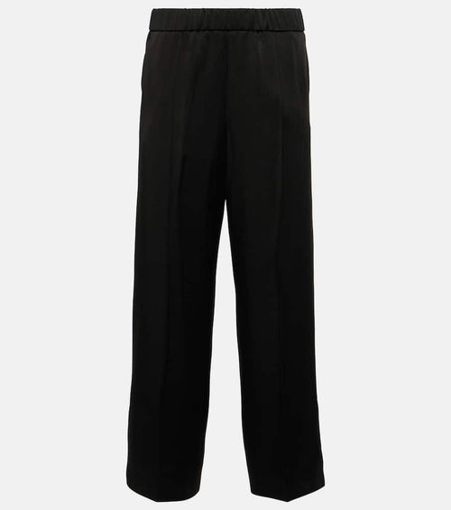 High-rise straight pants