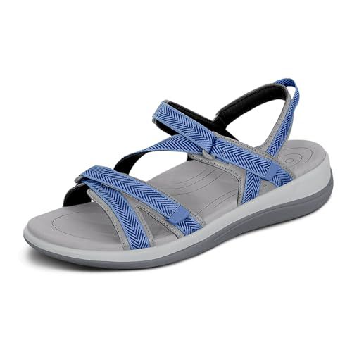 Orthofeet Women's Orthopedic Lake Adjustable Water-Friendly Sandal, Leopard