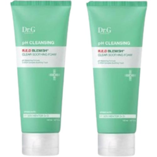 Dr.G R.E.D Blemish Clear Soothing pH Cleansing Foam 150ml - 150ml - White Set