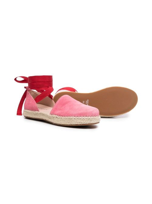 Ankle-strap suede sandals - Pink