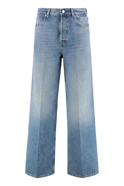 Wide Leg Denim Pants