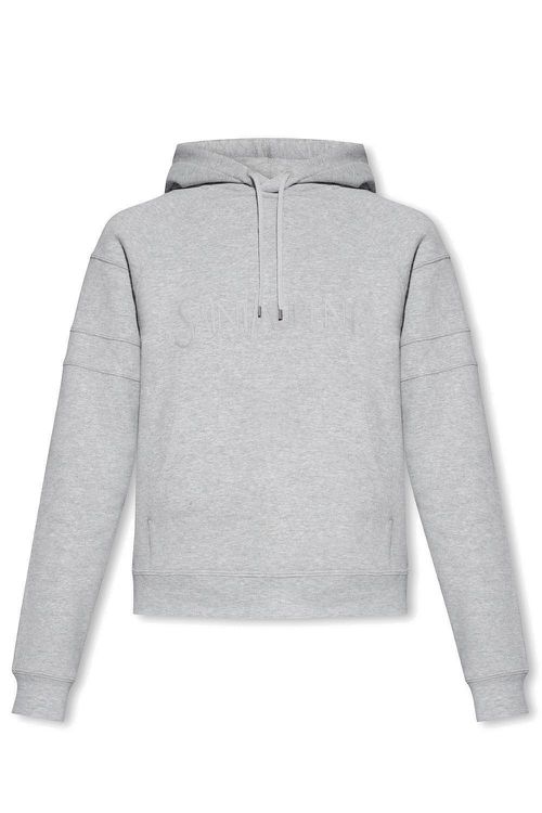 Logo-embroidered Drawstring Hoodie
