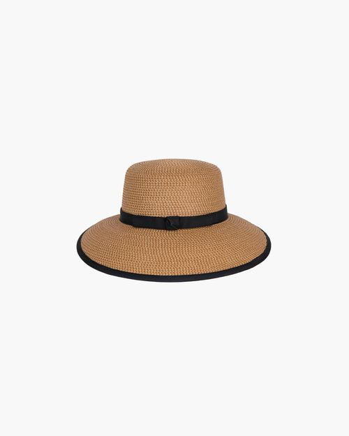 Squishee Cap for Women - Natural/Black
