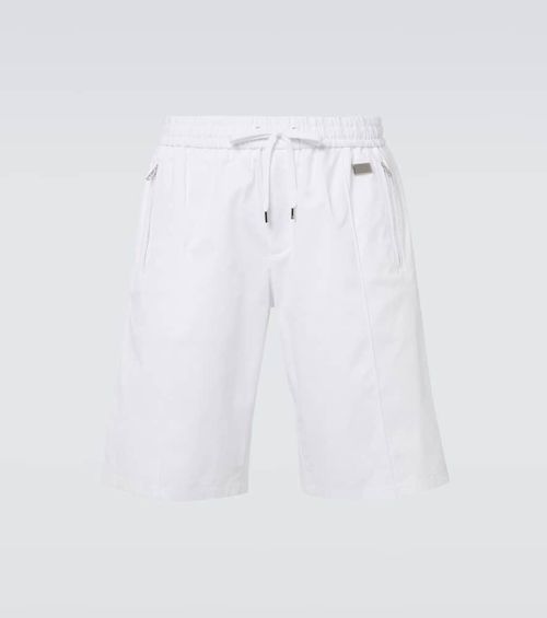 Cotton gabardine Bermuda shorts