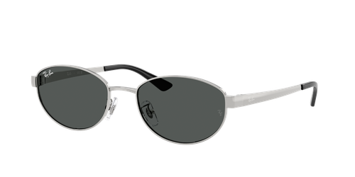 Ray-Ban Unisex Sunglass RB3774D - Frame color: Silver, Lens color: Dark Grey