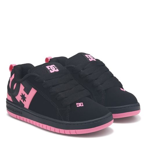 Kids' Court Graffik Sneaker Little/Big Kid Shoes (Black/Pink)