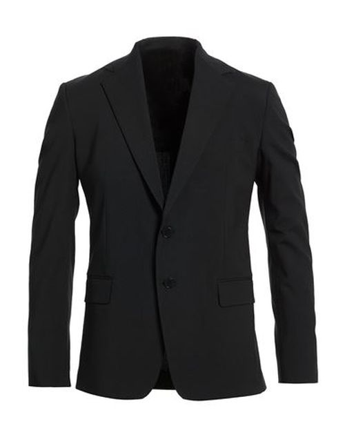 Man Blazer Black Size 4 Polyester, Wool, Elastane