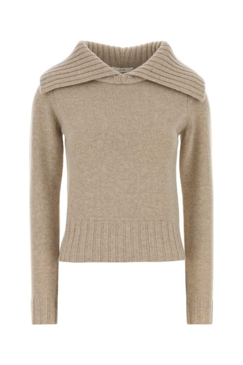 Collared Sweater — Beige