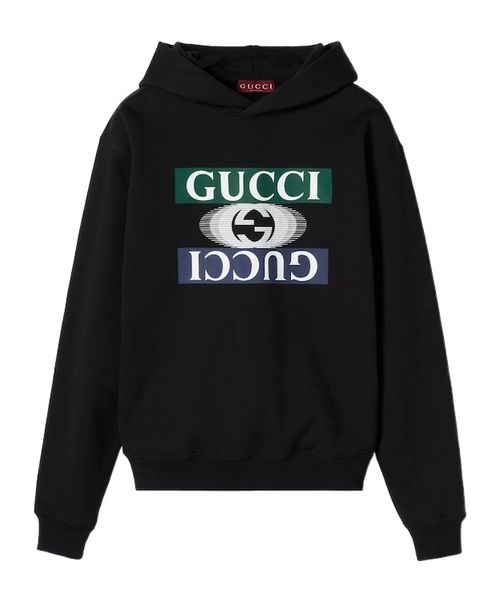 Cotton jersey hooded sweatshirt