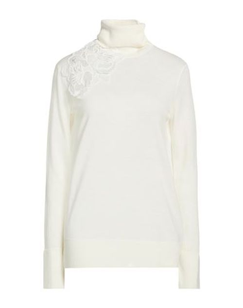 Woman Turtleneck Off white Size 10 Merino Wool, Polyester, Cotton, Polyamide