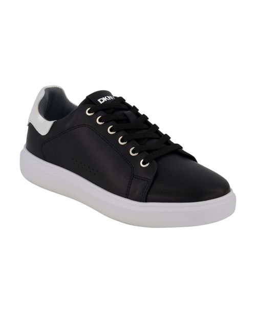 Men's Smooth Leather Sneakers - Black