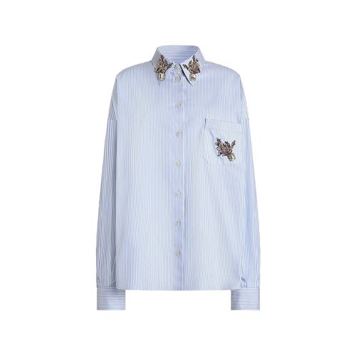 Striped Poplin Shirt