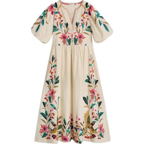 White Stuff Maeve Embroidered Midi Dre