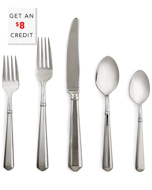 Todd Hill 5Pc Flatware Set With $8 Credit
