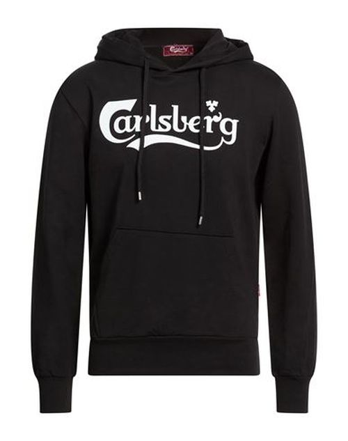 Man Sweatshirt Black Size M Cotton